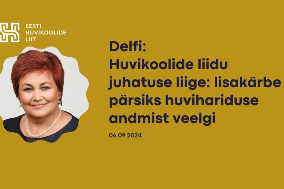 Huvikoolide liidu juhatuse liige: lisakärbe pärsiks huvihariduse andmist veelgi